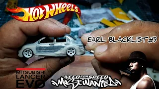 HOT WHEELS CUSTOM NEED FOR SPEED MOST WANTED BLACKLIST #9 EARL