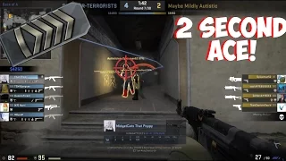 CSGO 2 SECOND ACE BY A SILVER!