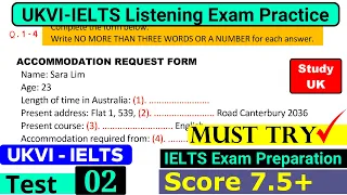 UKVI IELTS Listening Practice Test 2024 With Answers [ Test - 2 ]