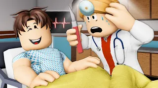 He Faked Being Sick! A Roblox Movie