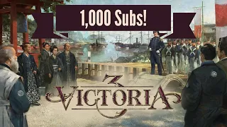 Victoria 3: 1,000 Subs Celebration Special! (Likely Sardinia Piedmont into Italy)