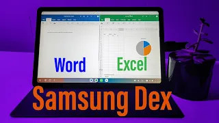 Samsung Tab S6 Lite Dex Mode PRODUCTIVITY (Word, Excel, Multi-Tasking, and Keyboard Shortcuts)