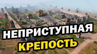 Штурм китайской крепости в большом сражении в Age of Empires IV