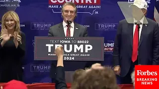 BREAKING NEWS: Trump Gets Surprise Last-Minute Endorsement From Doug Burgum At Pre-Caucus Iowa Rally