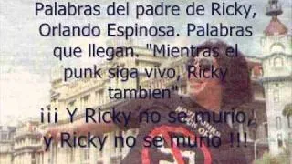 Palabras de Orlando Espinosa, padre de Ricky.