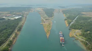 पनामा कैनल, प्रशांत महासागर को अटलांटिक महासागर को जोड़ती मानव निर्मित एक जलमार्ग।Panama Canal—Hindi