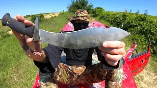 Cold Steel Gurkha Kukri Plus - 4034 STEEL - DESTRUCTION TEST - UNTIL IT BREAKS @csknives