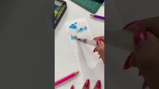 ART Using Water Brush Pen? 😱 #ShivangiSah #Art #DIY #Painting #YouTubeShorts #Shorts