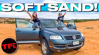 I Take 5,000 Lbs of VW Touareg Into the SOFTEST SAND I've Ever Seen - Will It Get Stuck?