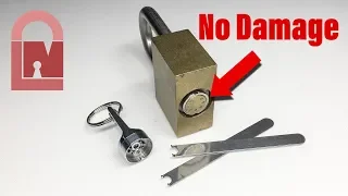 (519) High Security VAN Lock Padlock Picked - Easy Tools and NO Damage