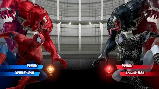 Spiderman Carnage vs. Venom Black Spiderman Fight - Marvel vs Capcom Infinite PS4 Gameplay