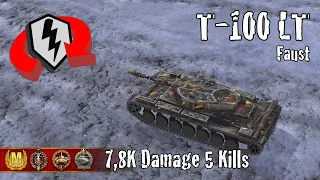 T-100 LT  |  7,8K Damage 5 Kills  |  WoT Blitz Replays