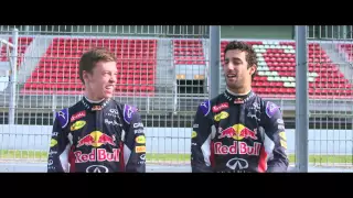 Daniil Kvyat teaches Daniel Ricciardo some Russian - Clip 2