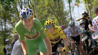 Séquence incroyable : Pogacar explose après la terrible accélération du maillot vert Van Aert