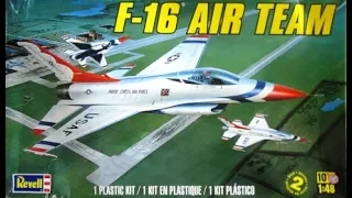 How to Build the F-16 Air Team 1:48 Scale Revell Model Kit #85-5326 Review