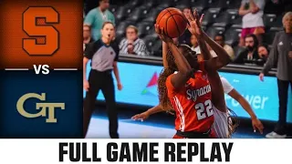 Syracuse vs. Georgia Tech Full Game Replay | 2022-23 ACC Women’s Basketball