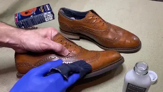[ASMR] How to Use Saphir Reno'Mat. Clean old Cream and New Heels