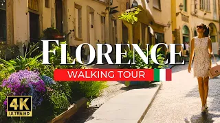 Florence Italy 4k - Walking Tour - Ambient Soundscapes 🇮🇹