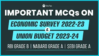 Important MCQ on Economic Survey 2022-23 and Union Budget 2023-24 I Revision and PDF