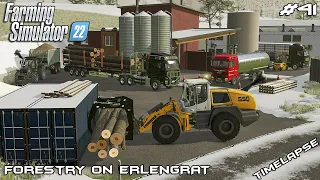 Starting two new PRODUCTIONS | Forestry on ERLENGRAT | Farming Simulator 22 | Episode 41