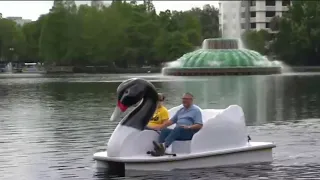 Orlando swan boats return to Lake Eola with changes to boats, dock