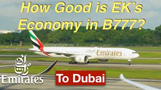 4K | Not Your Fault Emirates Things Don’t Always Go Right🤷‍♂️in Economy Singapore to Dubai B777-300