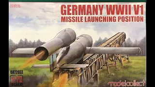 V1 Flying bomb Launch position Modelcollect 1/72 kit review