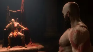 Kratos talks about his throne from the Greek Pantheon