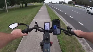 Citrus County Speedway on the e bike!?  And ride around town.