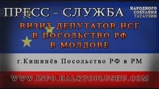 Визит депутатов НСГ в посольство РФ в Молдове