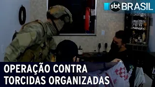 Nove integrantes de torcidas organizadas foram presos em operação policial | SBT Brasil (22/07/21)
