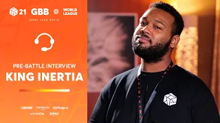 King Inertia 🇺🇸 I GRAND BEATBOX BATTLE 2021: WORLD LEAGUE I Pre-Battle Interview