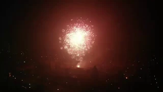 Oud en nieuw 2018/2019, dronebeelden van vuurwerk boven Nijkerk