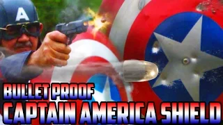 REAL BULLET PROOF CAPTAIN AMERICA SHIELD vs. LIVE AMMO! | (SUPER SlowMo) Can you protect yourself?