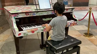 [age 8] Senbonzakura (Marasy arr.) / Piano cover/ Street piano