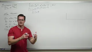 Synthetic Division and Long Division of Polynomials (Precalculus - College Algebra 32)