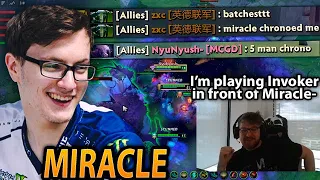 MIRACLE finally picks Qojqva and lets him play INVOKER on STREAM dota 2