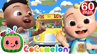 Wheels On The Bus To School With JJ | CoComelon Nursery Rhymes & Kids Songs