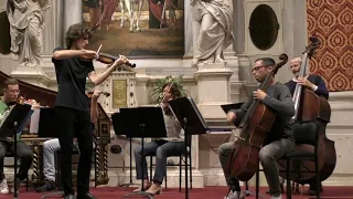 Vivaldi violin concert (RV253 in E flat major)  F. Zanchetta - Interpreti Veneziani (in rehearsal)