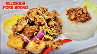 DELICIOUS PORK ADOBO with POTATO | PORK ADOBO | PERLYDEE