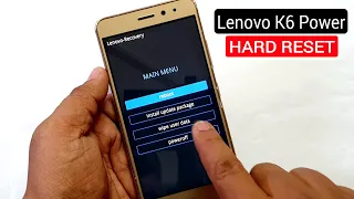 Lenovo K33a42 (K6 Power) Hard Reset |Pattern Unlock |Factory Reset