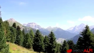 View in Val di Fassa towards Sella | Pordoi | Marmolada