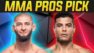 MMA Pros Pick ✅ Khamzat Chimaev vs. Paulo Costa - Part 1 👊UFC 294