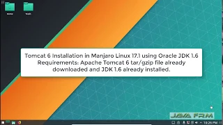 How to install Apache Tomcat 6 on Manjaro Linux 17.1