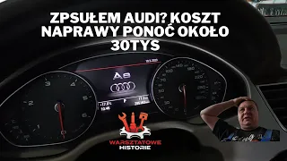 Audi A8 D4 4.2TDI wentylatory cały czas pracują. klient zrobił sobie niefajny dowcip!!!