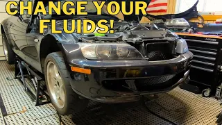 Flushing transmission and differential fluids - BMW E36/7 Z3 M Roadster