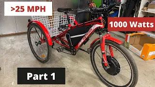 Making a 25MPH Electric Trike-- Part 1