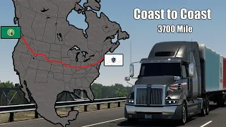 ATS Long Delivery (Boston to Everett) Massachusetts to Washington | American Truck Simulator