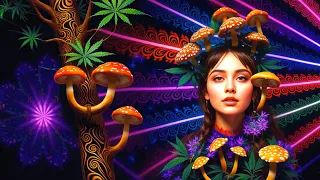 Nexxus 604 - Ultraviolet - Psychedelic trance mix • 4K animated trippy AI video