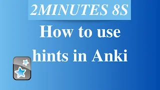 How to use hints in Anki